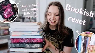 Bookish reset vlog | special edition haul, fall unhaul and little free library visits 📚✨
