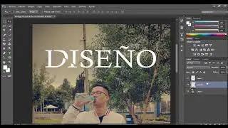Efectos PHOTOSHOP| EFECTO VINTAGE Y TEXTO CORTADO