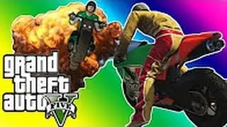 VanossGaming GTA 5 Online Funny Moments BMX Bike Fun, Wack a Bike Mini Game, Chipotle! Gmod