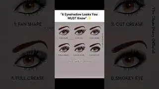 How to Apply Eyeshadow✅_6 Different Styles and Techniques #eyeshadow #eyemakeup #makeuptutorial