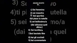 quante dita hai abbassato?