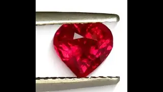 1.09 ct GIA Certified Ruby Heart | Pigeon Blood Burma | Gems2u4ever