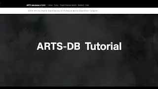 How to Use ARTS-Database for Target Directed Genome Mining