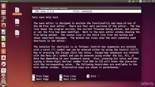 Linux Command Line Basics - nano