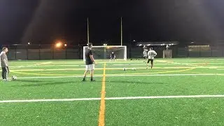 FOOTBALL AT NIGHT PART 1!! INSANE SHOTS TEKKERS FREESTYLE TRICKS AND MORE!!