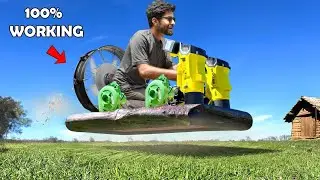 I Built a Real Hovercraft Using Fan - 100% Real