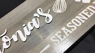 Personalized Rustic Wood Sign for your Kitchen Decor or for Unique Gift
