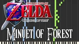 Zelda Ocarina Of Time - Minuet Of Forest (Synthesia)