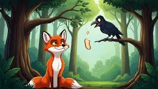 Fox and Crow  Hindi Moral Story 🔥,,| Chalak Lomdi 🦊ke Jhanse Mein Kunwa Fas Gya 😱,,,