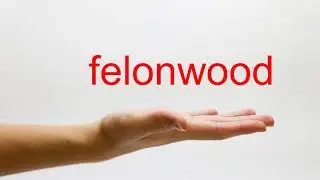 How to Pronounce felonwood - American English