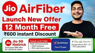 Jio AirFiber Launch New Offer | 12 Month Free ₹600 Instant Discount For All Old Airfiber User's 