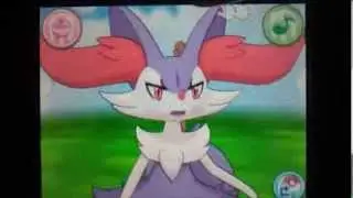 Pokemon X & Y - Shiny Braixen (Pokemon Amie + Battle Animations)