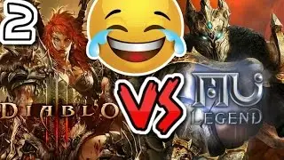 MU Legend vs Diablo 3 (Dark Lord vs Barbarian)