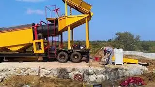 River Gold Mining Equipment Gold Trommel Washing Plant Diamond Washing Separating Machine for Sale