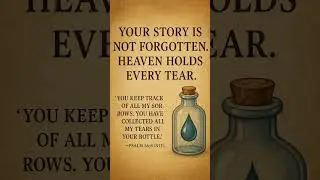Your Story Is Not Forgotten Heaven Holds Every Tear | You Are Remembered | Psalm 56: 8