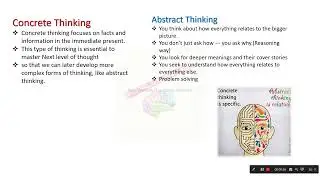 What is Concrete Thinking & Abstract Thinking |A short Lesson|