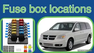 2008 Dodge grand caravan fuse box locations