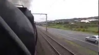 JA 1271: Steam train gets underway from Porirua - Kapiti Vintage, Wellington Food on a Plate