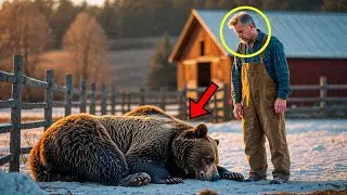 A wounded bear collapses near a farm&hellip; but what happens next leaves the farmer in tears!