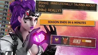 When you face your friend in the last competitive game of the season - Overwatch Widowmaker/Hanzo