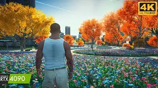 Destroying RTX 4090 With Real Life Vegetation Mod - Gta 5 Floral Grass + LS Autumn Vegetation 2026