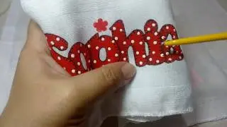 LETRA PINTADA IMITANDO PATCHWORK