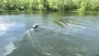 Dumas Dauntless 49&rdquo; Long RC Model Boat Maiden Voyage