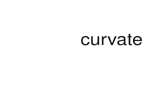 How to pronounce curvate