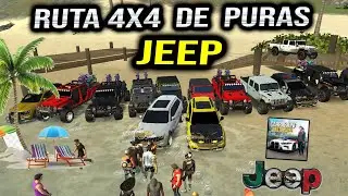 RUTA 4X4 DE PURAS JEEP EN LA NUEVA ACTUALIZACION DE CAR PARKING MULTIPLAUER | star speed