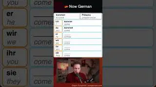 Kommen (to come) - German Present Tense Verb Conjugation
