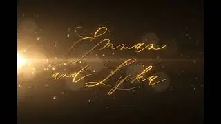 Ethereal Gold Particle Backdrop | Elegant Wedding LED Wall Animation