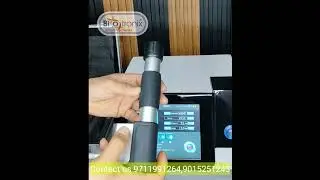 Black Pneumatic Shockwave Therapy Device for Rehabilitation, Tendonitis, and Joint Pain