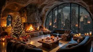 Ultimate Winter Evening Relaxing Jazz Music & Cozy Fireplace Ambience