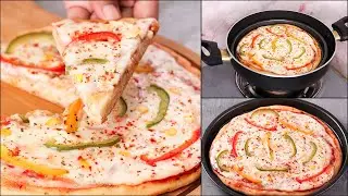 NO CHEESE, NO MAYO, NO YEAST & NO OVEN VEG PIZZA FOR LOCKDOWN |  EASY PIZZA RECIPE | N'Oven Foods