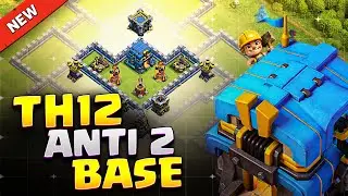 BEST TH12 Anti 2 Ring (War / Trophy) Base 2026 ⚒️ INSANE Town Hall 12 Base Link + Analysis & Replays