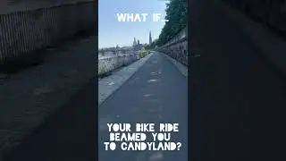 WHAT IF&hellip; YOUR BIKE RIDE BEAMED YOU TO CANDYLAND? #funny #Candyland #BikeTeleport #funny #shorts