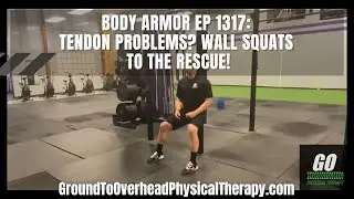 Body Armor Ep 1317: Tendon problems? Wall Squats to the rescue!