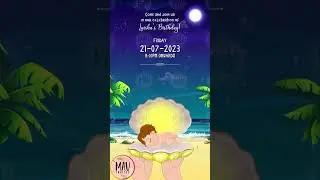 Mermaid Birthday Invitation || Birthday Invitation Video
