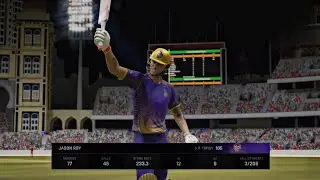 JASON ROY HITS A CENTURY 💯// KKR VS RCB // CRICKET 24
