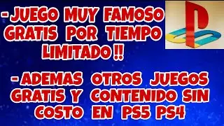 JUEGO MUY FAMOSO GRATIS EN PS5 Y OTROS JUEGOS GRATIS PS4 PS5 Y MAS CONTENIDO SIN COSTO EN PS STORE 