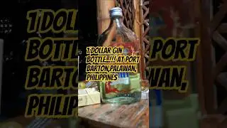 1 Dollar gin bottle in Port Barton,#philippines #palawan