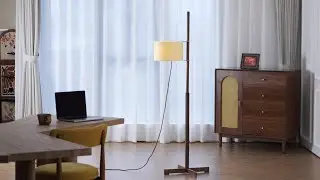 Wood TMM Floor Lamp &ndash; Warm Timber, Effortless Balance