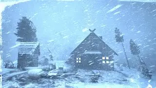 BRUTAL CALIFORNIA BLIZZARD 2025 | Warm Shelter Snowstorm for Deep Sleep (10 Hours ASMR)