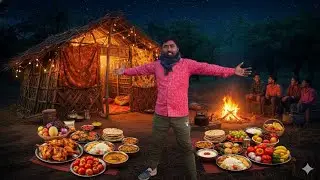 24 Hours Jungle Camping with Friends | Food & Bonfire Night&rdquo; #camping #survivalchallenge 