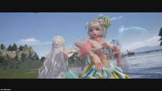 Infinity Nikki_dancing with my best friend lily in Firework isles