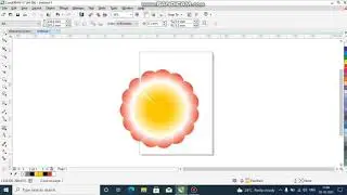 Beautyful Flower Design How to create logo design in corel draw basic tutorial in Hindi #short