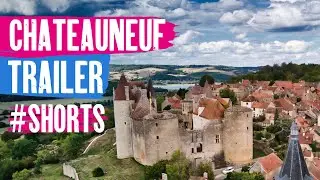 Drone Over Castle | Medieval Gothic Castle Teaser | Burgundy France #SHORTS