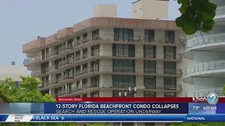 12-story Florida beachfront condo collapses