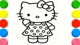 Beautiful Hello Kitty Drawing, Painting & Coloring For Kids and Toddlers_ Child Art#drawing#coloring