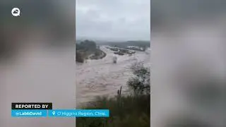 Впечатляющие разливы рек в О'Хиггинсе, Чили